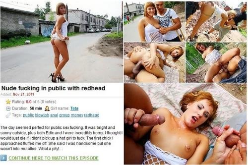 Tata - Nude Fucking in Public with Redhead (2011/SD)
